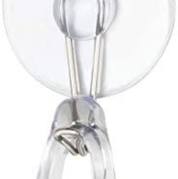 Plastic Bathroom Squeegee, with Suction Hook Holder, Clear, 12-Inch (Pack of 1) - Picture 4 of 4